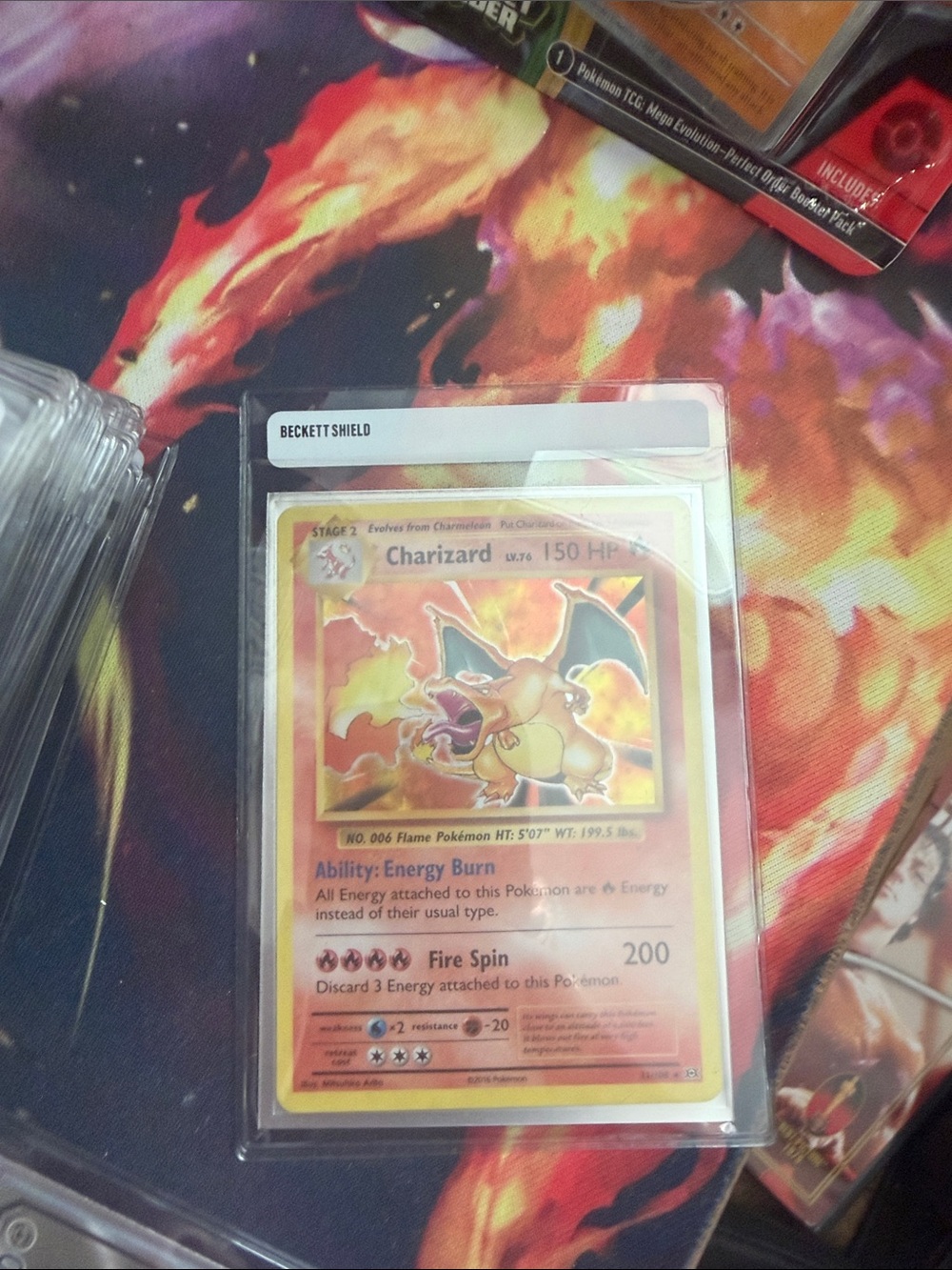 Card Sleeve - Clear Protective Sleeve for Charizard Card